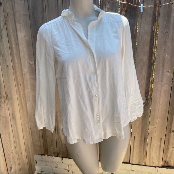 AYR button down blouse in white XS - Picture 5 of 10